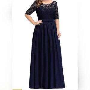 Navy blue formal dress. Size 20W